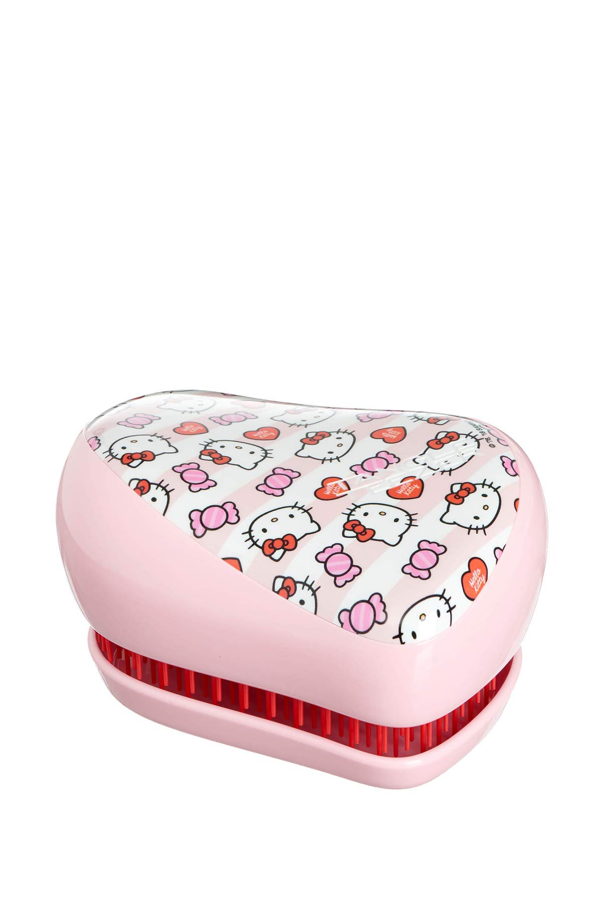 Tangle Teezer Hello Kitty Compact Styler Detangling Hairbrush, Candy Stripes