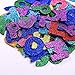 Honbay Pack of 8 Sets (Approx 208pcs) Colorful Self Adhesive Letter Foam Glitter Stickers