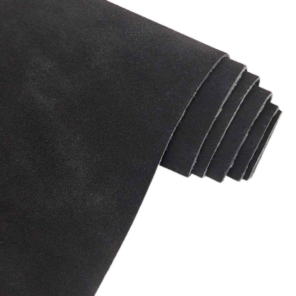 Black Soft Faux Suede Fabric 30x135cm Synthetic Faux Leather Frosted Leatherette for Handbags Wallets Sewing Crafts — image 1