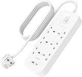 Belkin 6-Outlet Surge Protector Power Strip Wall-Mount USB-C PD 650J 2m Cord