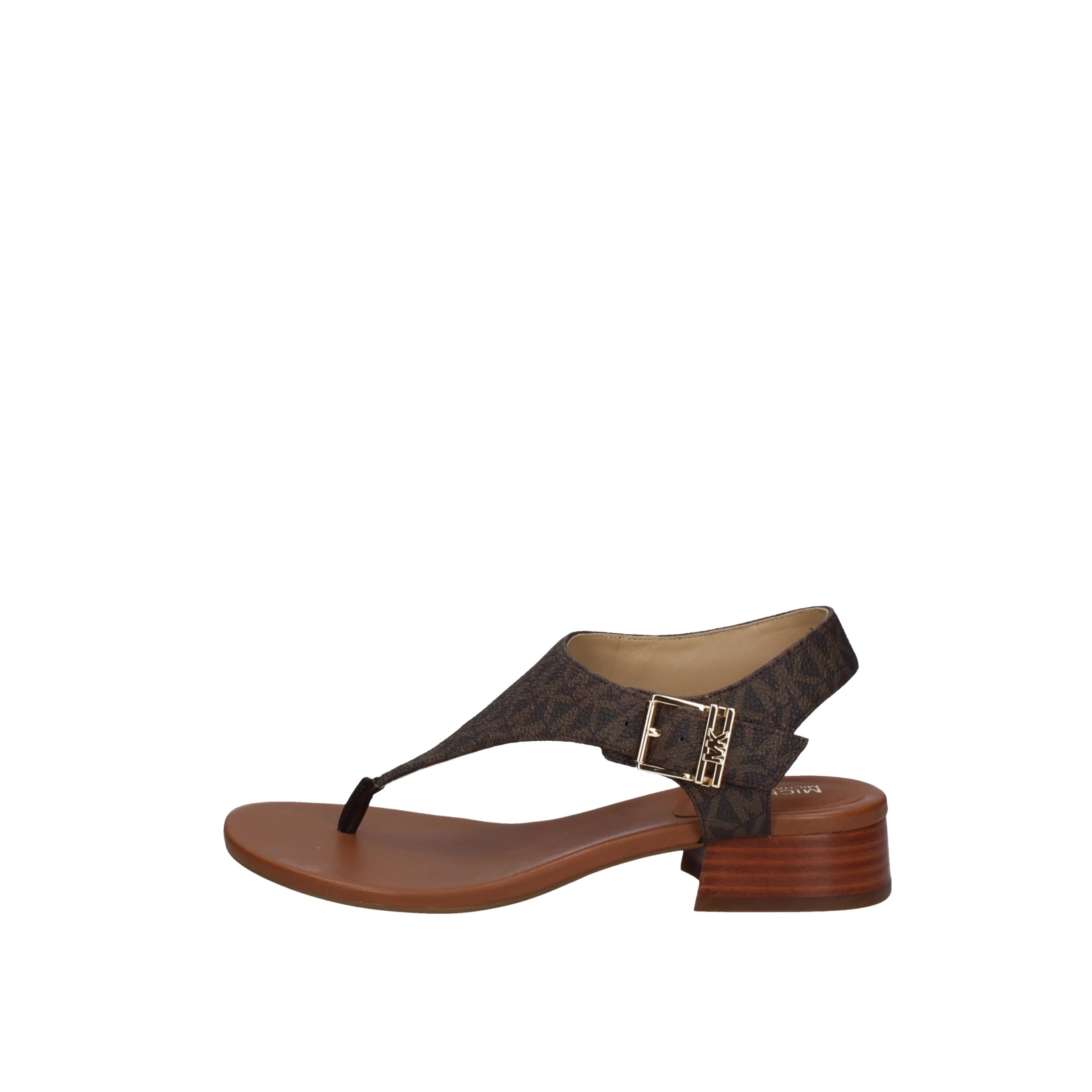 Michael Kors Women’s Robyn Flex Thong Sandal, Brown, 6