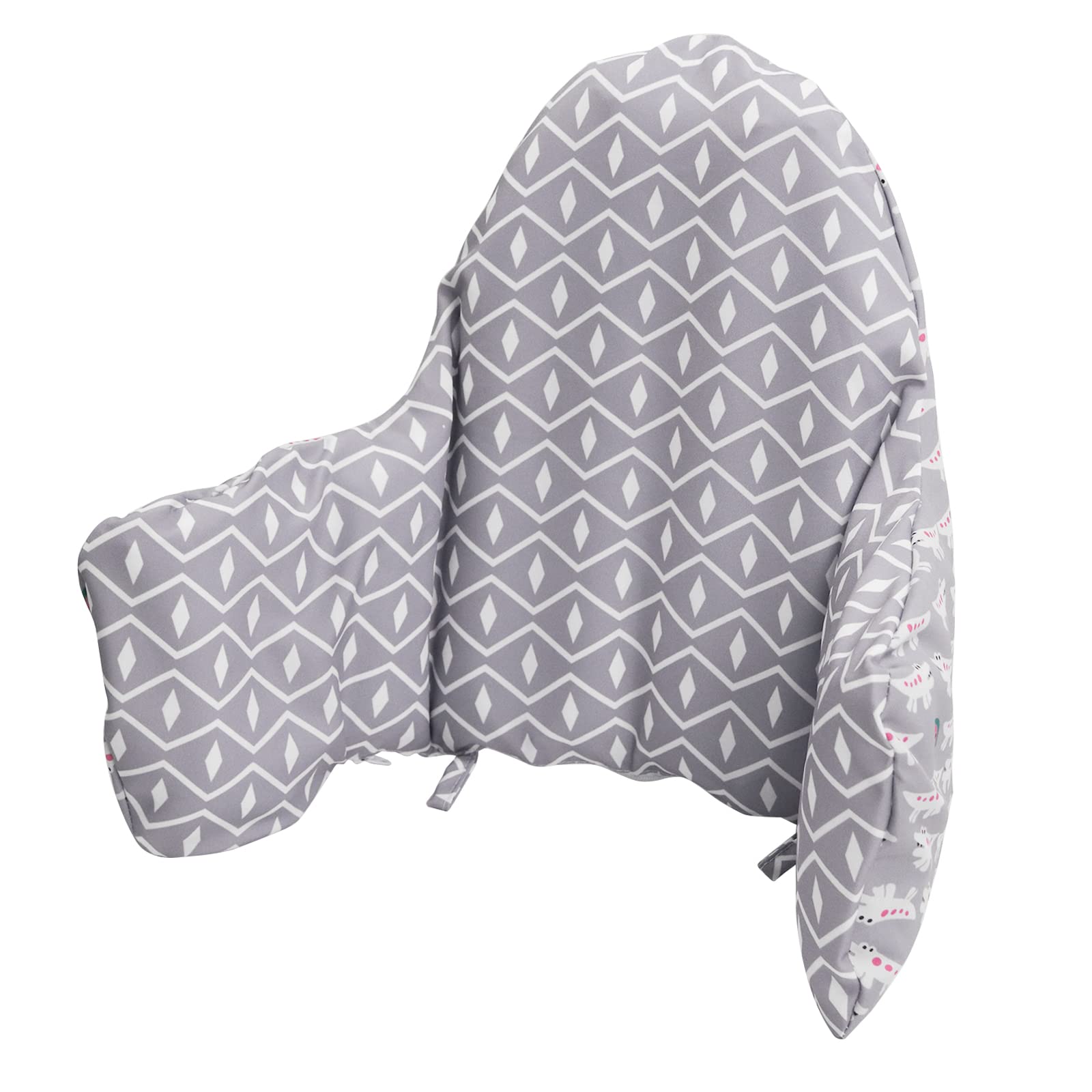 Cushion for High Chair,high Chair Cushion Pad/high Chair Seat Pad, Built-in Inflatable Cushion, Soft and Comfortable, Baby Sitting More Comfortable (Grey Crocodile)