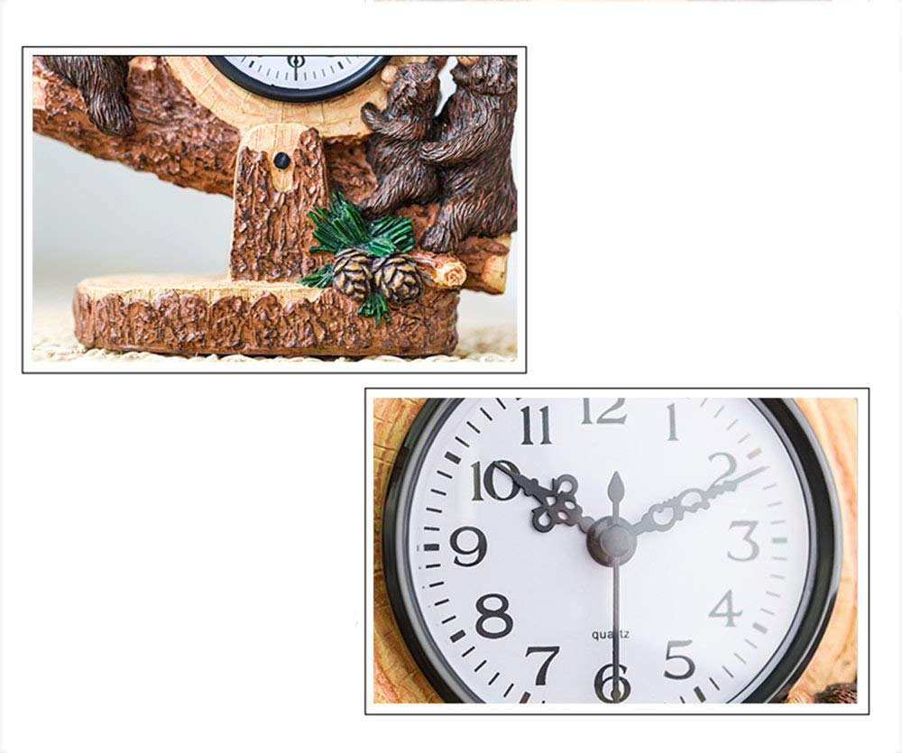 大人気商品 机の時計家族の時計くまの置時計 樹脂の漫画の無言の装飾の居間の寝室の子供の部屋居間の寝室のオフィスのために適した B07thtbbqz 活動量計 Www Imultimedia Pt