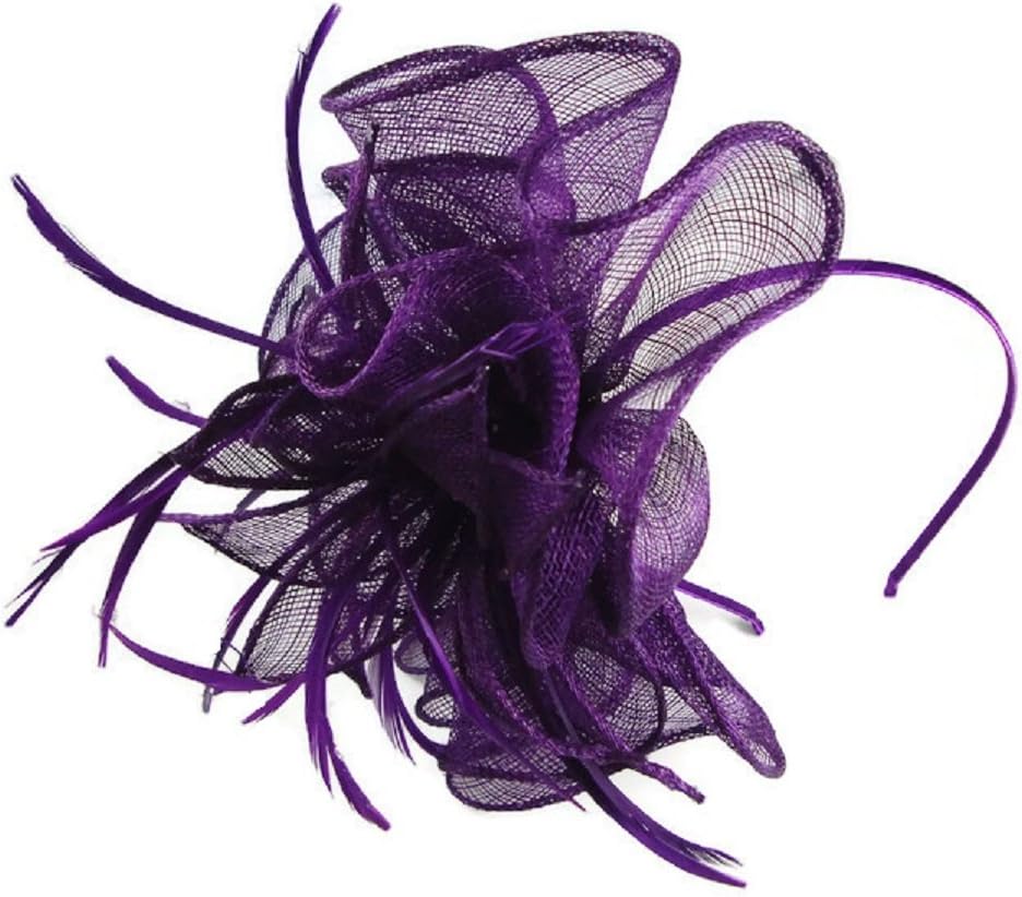 Signature Stunning Large Fan Shaped Feather Tendrils Headband Fascinator