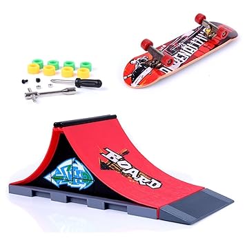 Mini Finger Skateboard und Ramp Zubehör Set