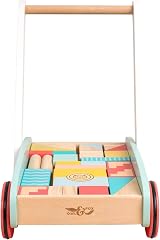 Owl & Fox Wooden Baby Walker with 29 Colour Blocks 12m+ view 5