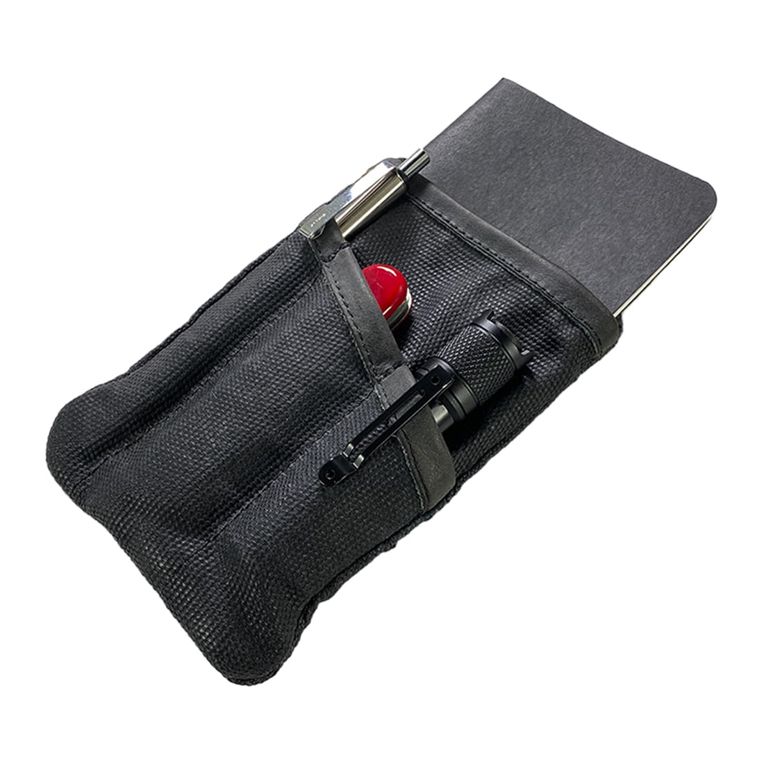 Hide & Drink, Multitool Pocket Pouch Handmade from Waxed Canvas and Full Grain Leather - Durable Bag for Change, Personal Items, Hardware, Tools - Convenient Case, Organizer, Storage - Charcoal Black