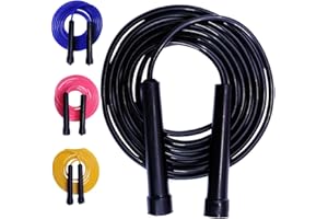 YSCARE Skipping Rope for Exercise Jump Rope Boxing Fitness Training Jumping Gym Workout Fat Burn for Men, Women and Kids 9ft