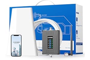 CELSGN Cell Phone Signal Booster for Home Office Metal Building | Boosts 5G 4G LTE Signals on Band 2 4 5 12 13 17| Up to 3000 sq ft | Supports Verizon, AT&T, T-Mobile & More | FCC Approved