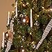 Flameless Electric LED Candles - Christmas Tree Lights - Taper Christmas Candles, Battery Operated, Remote Controlled, Set of 10 (6