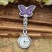 Top Plaza Pack of 4 Womens Girls Butterfly Nurse Fob Clip On Brooch Hanging Pocket Watches Set