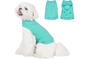 DOCIOTE Soft Fleece Dog Sweatshirt - Warm Dog Sweaters for Small Medium Dogs Cats Cold Weather - Cat Sweater Pullover Stretchy Hoodie Easy On - Comfortable Dog Winter Clothes Pet Sweaters Vest for Doggie