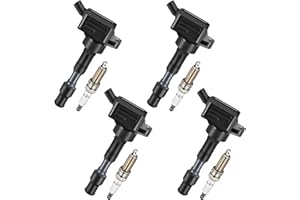 BDFHYK Ignition Coil and Spark Plugs, UF816 &ILZKR8C8G Compatible with Kia Forte/Soul Compatible with Hyundai Kona/Elantra/fo