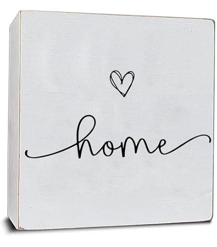 Primitives By Kathy Targa In Legno 'Family Is The Heart Of The Home' – 30,5x30,5 Cm – Stile Rustico - 4
