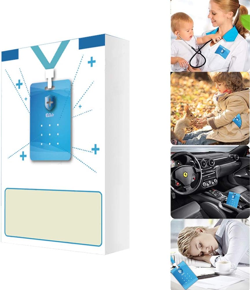 Porcyco Air Sterilization Card, Air Freshener Card, Anti-Bacterial Lanyard Disinfection Protection Card, Portable Air Purification Card for Children, Adult