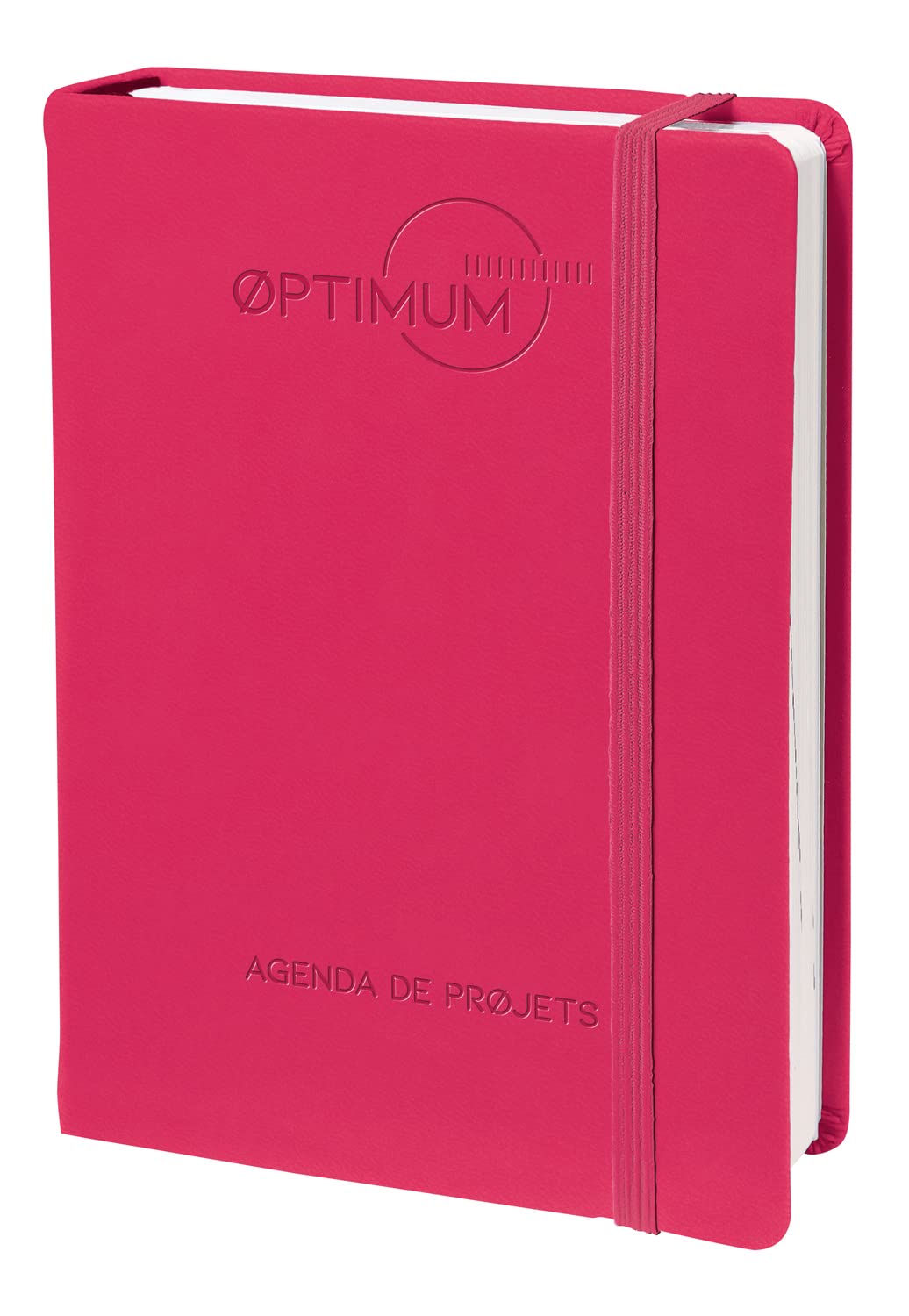 Quo Vadis Optimum Notebook 21 Designs with Elastic 15 x 21 cm Pink