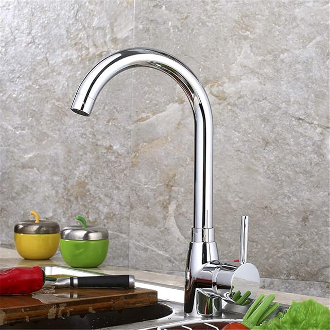 Grifo de la cocina fría y agua caliente del grifo mezclador del