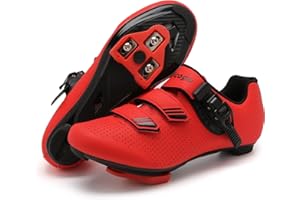Vicogn Indoor Cycling Shoes for Men Women Compatible with Peloton Bike Pre-Installed with Look Delta Cleats Outdoor Road Biking