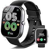 Smart Watch (Answer/Make Calls), 1.91"HD Smartwatch for Men Women Heart Rate/Sleep Monitor/Pedometer/Calories, 2026 New Fitness Watch with 113+ Sport Modes, IP68 Waterproof for Android iOS Black