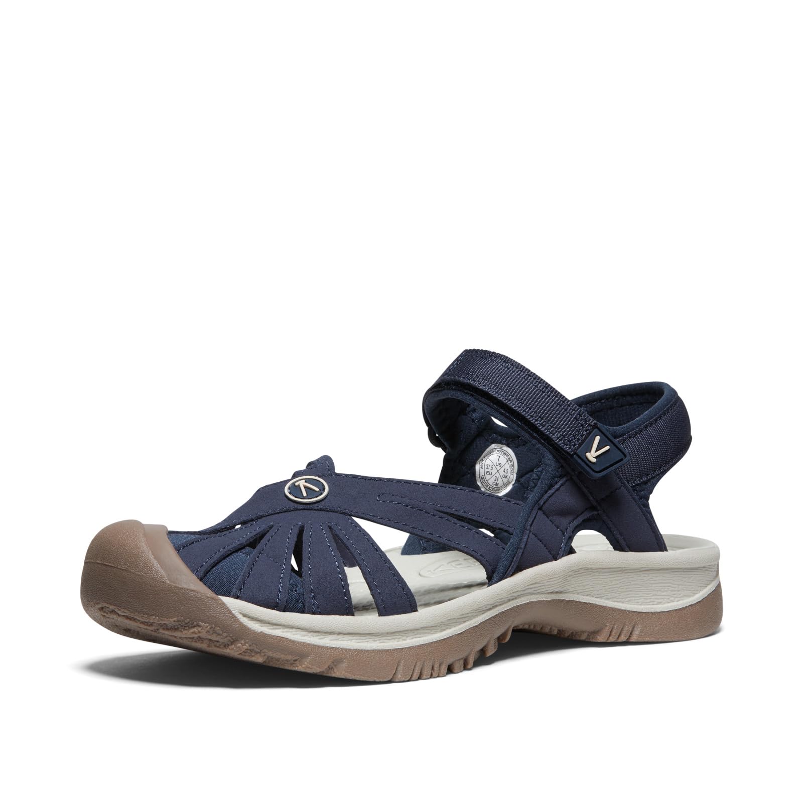 KEEN Women's Rose Casual Closed Toe Sandals, Navy, 9.5 Image