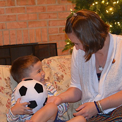 image for Tplay Soccer Ball Pillow Stuffed Fluffy Plush Baby Soccer Ball Soft Du