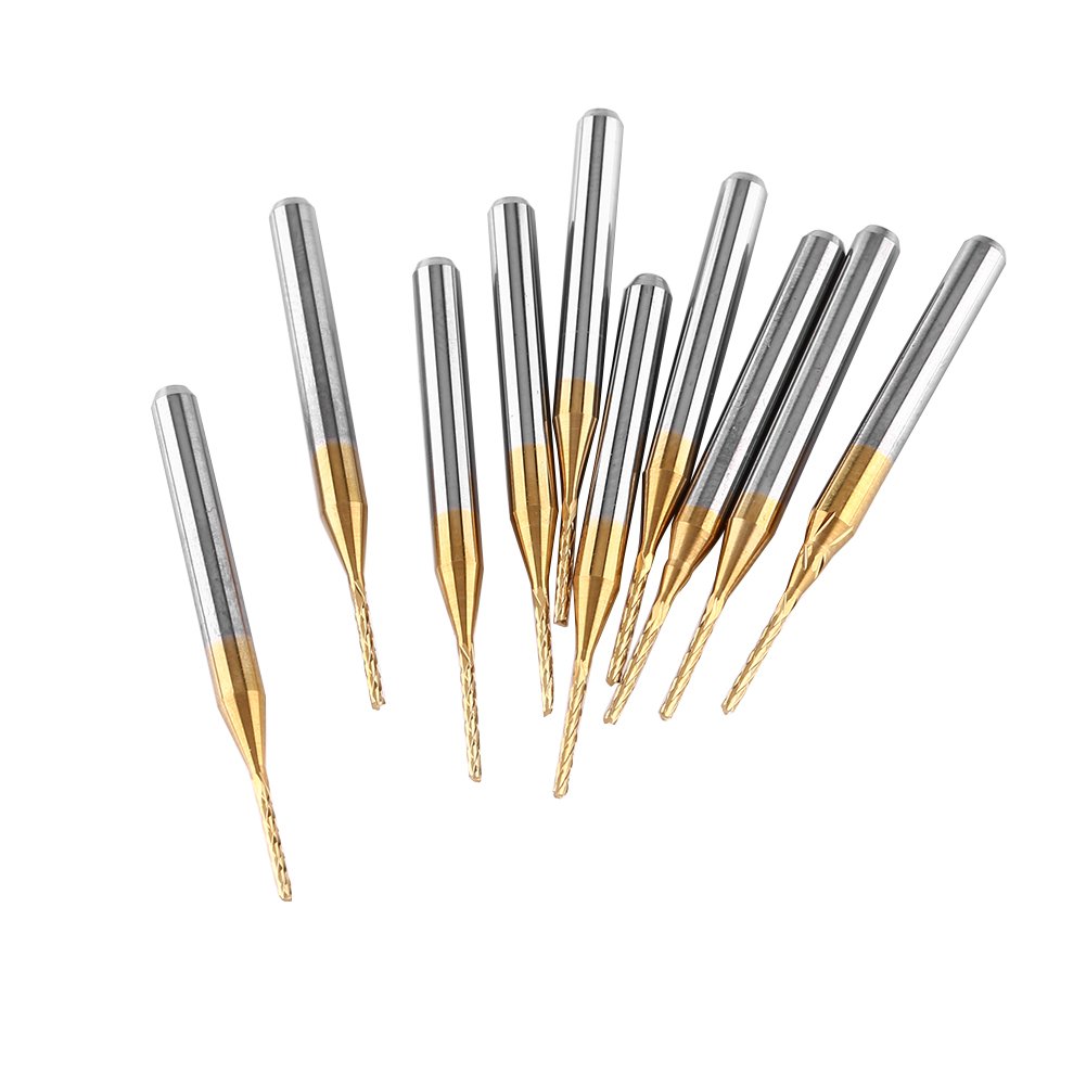 PCB Cutter, 3.175mmx1mm Cutting Tool Tungsten Carbide Engraving Bits Milling Cutter, for Milling Holes for Milling Grooves