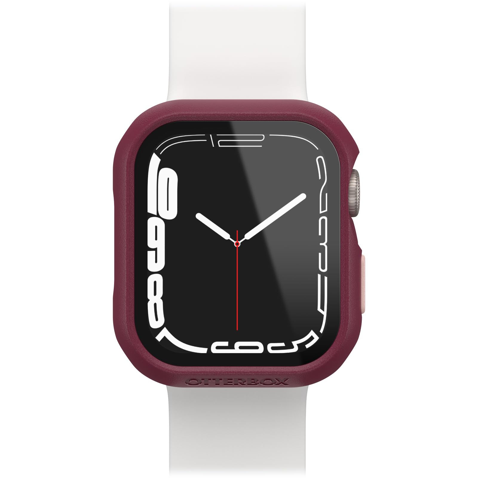 OtterBox Eclipse Bumper with Integrated Glass Screen Protector for Apple Watch Series 9/8/7-41mm, Tempered Glass, Shockproof, Drop Proof, Sleek Protective Case, Pink/Red — image 1