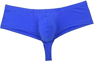 OROCOJUCO Men's Brazilain Bikini Brief Underwear Exotic Booty Short Half Cover Back Boxers