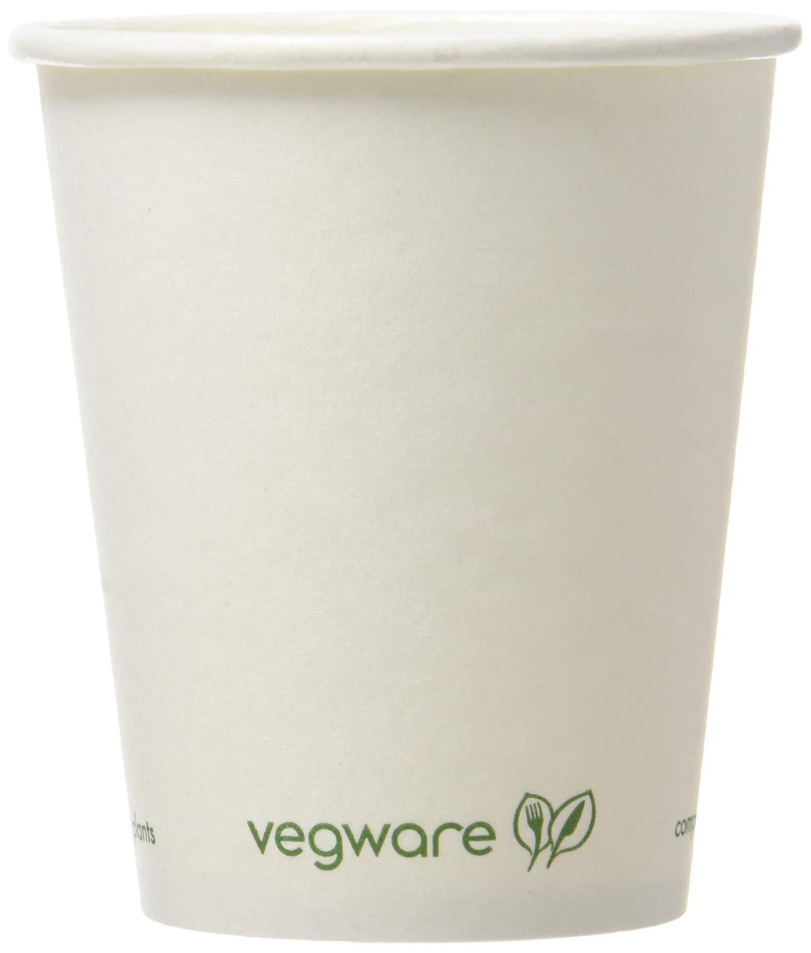 Vegware LV-6 Hot Cup, 6 oz., White (Pack of 50)