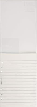 Filofax A5 Ruled Notepad White 148x210mm 6 Hole Refill 50 Leaves view 2