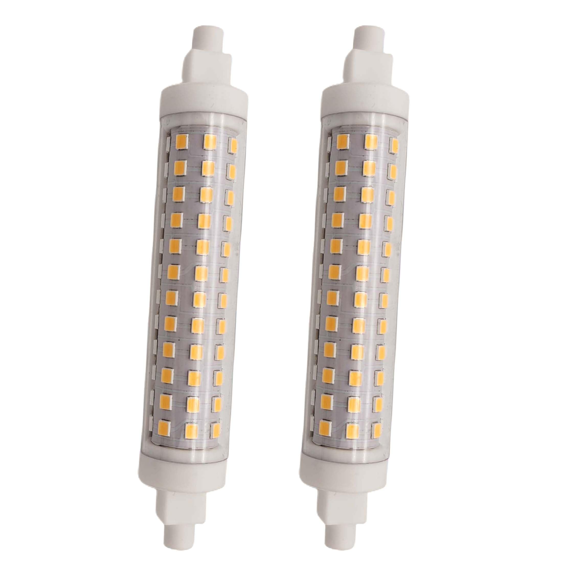 Photo 1 of QLEE LED R7S Bulbs 12 Watt Halogen Bulbs R7S T3 118mm 150W 120V J Type 4.65 inch Double Ended Light Bulb Daylight for Landscape Lights Work Security Outdoor Wall Flood Light Bulbs 2 Pack,5000k