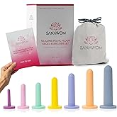 Silicone Pelvic Floor Muscle Exerciser Set of 7 - Silicone Dilator Therapy Set - Kegel Exerciser Set for Women - 7 Pack Dilat