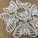 Lace Applique Butterfly Embroidered Sheer Organza, 1.5