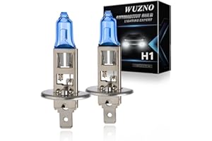 WUZNO H1 Halogen Headlight Bulb/Fog lights 12V 55W White 5000K, 64150 12258 Light bulbs Headlamp Replacement Super Bright