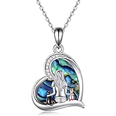 YFN Cat Necklace Sterling Silver Jewelry for Women Cat Jewelry Gifts