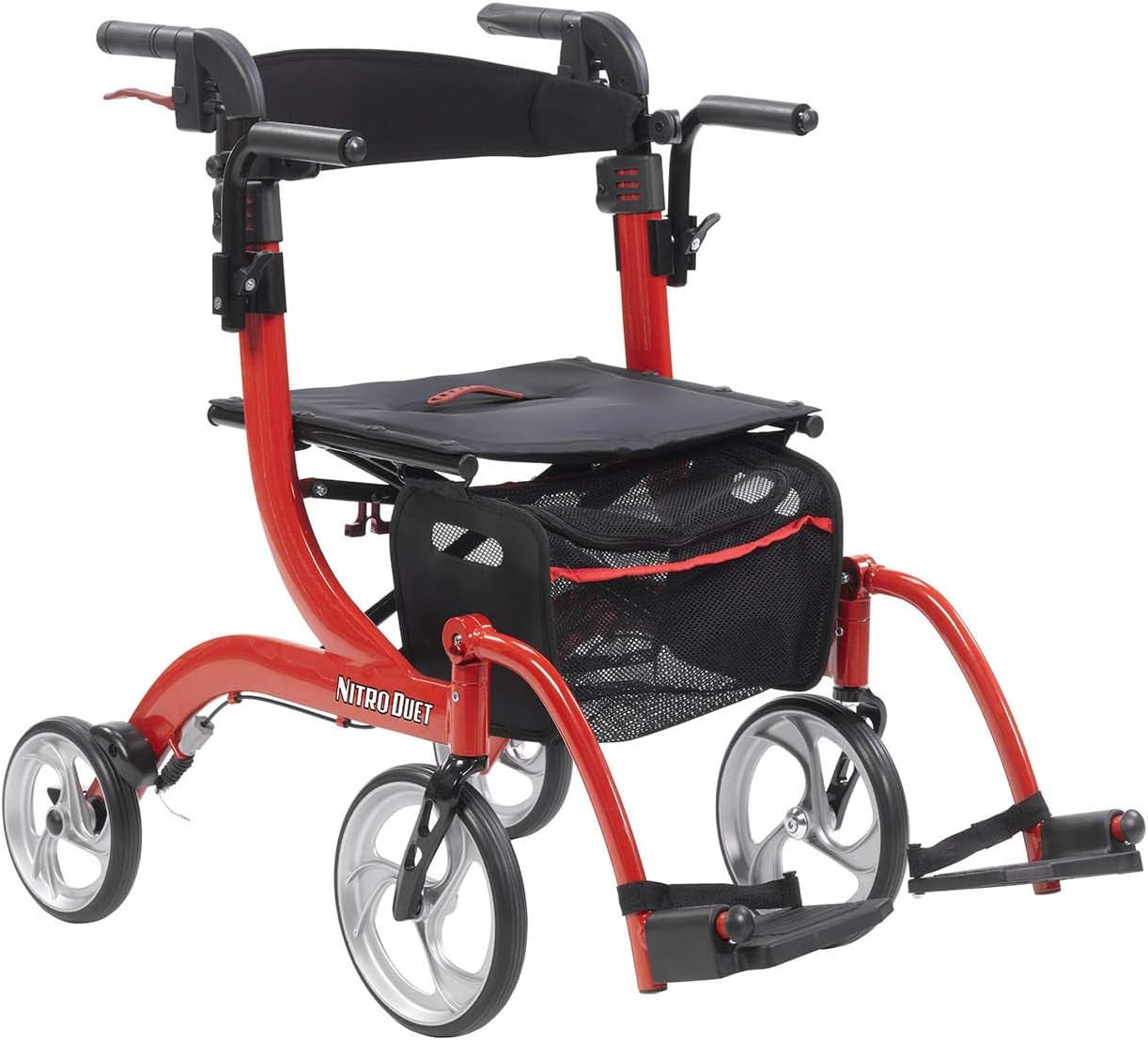 Drive Medical Nitro Duet Dual Function Transport Wheelchair and