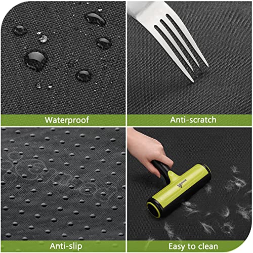 pecute Dog Car Seat Cover, Waterproof Rear Seat Covers for Dogs with Viewing Window, Dog Car Back Seat Protector Scratch Proof Nonslip for Cars Trucks SUV