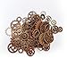 Aoyoho 100 Gram Assorted Antiqued Copper Metal Skeleton Steampunk Gears Charms Pendant Clock Watch Wheel Gear for Crafting,Jewelry Making Accessory (Copper)