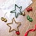 Unomor Jingle Bells for Crafts Small Christmas Bells with Gold, Silver, Red and Green Color 3/4Inch - 72 PCS