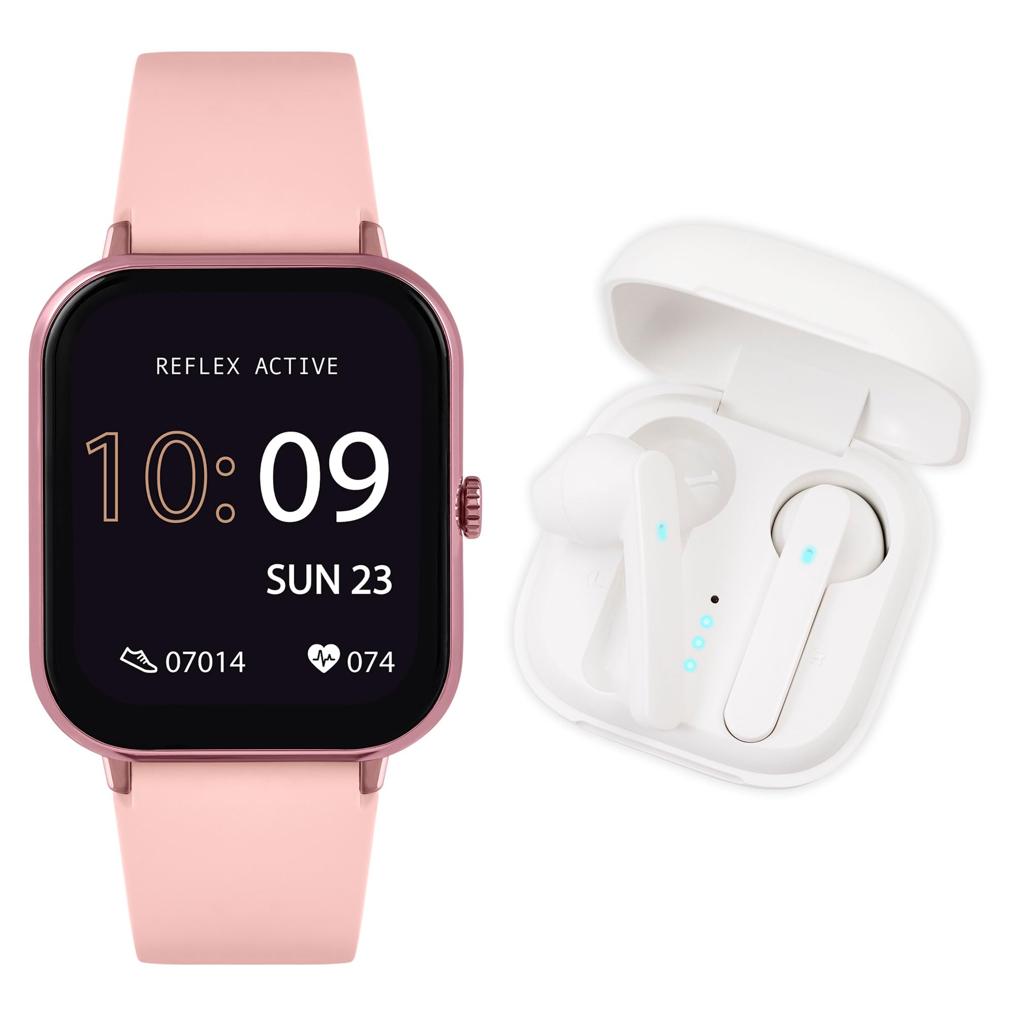 Reflex Active Series 17 Women's Multi-Function Digital Smartwatch and Wireless Earbud Set