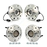 Front Rear Wheel Bearing & Hub Assembly Kit For