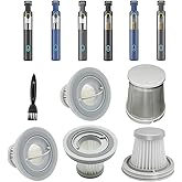 Filters Replacement Compatible with Fanttik Car Vacuum V8 Series(Fanttik V8 Apex & Slim V8 Mate Car Vac), 4pack Washable Hepa Filters and 1pack Stainless Steel Pre-filter