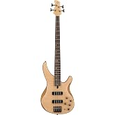 Yamaha TRBX604 4-String Flamed Maple Bass Guitar, Natural Satin