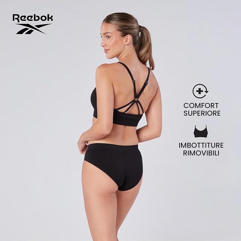 Maryna Reggiseno Sportivo Donna | Top Fitness Seamless Senza Ferretto con Coppe Rimovibili | Sostegno Elevato e Reggiseno Traspirante per Allenamento