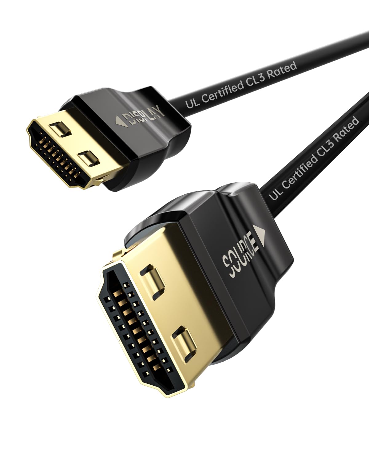 huaham CL3 Rated HDMI 2.1 Cable 10m, Fiber Optic HDMI Cable With Lock Design,Ultra High-Speed 48Gbps, 8K60Hz & 4K120Hz, Support eARC, Dolby, HDCP 2.2&2.3