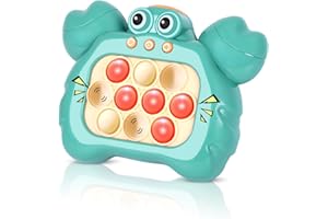 SUPERZZKKE Fast Push Bubble Game for Kids & Adults, Quick Push Toys with Sound & Light, Pop Sensory Fidget Toy for Kids 8-12, Brithday for 5 6 7 8 9 & Up Boys Girls - Green