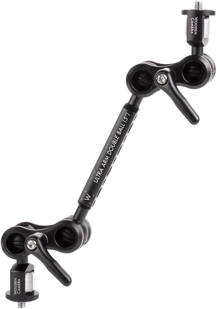 Wooden Camera Ultra Arm Monitor Mount with 1/4-20 to 1/4-20 Knobs and 5" Center Extension Length