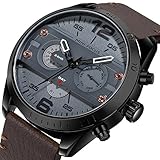 Man Quartz Business Waterproof Casual Analog Wrist Watch Men Sport Watch with Date and Week Display
