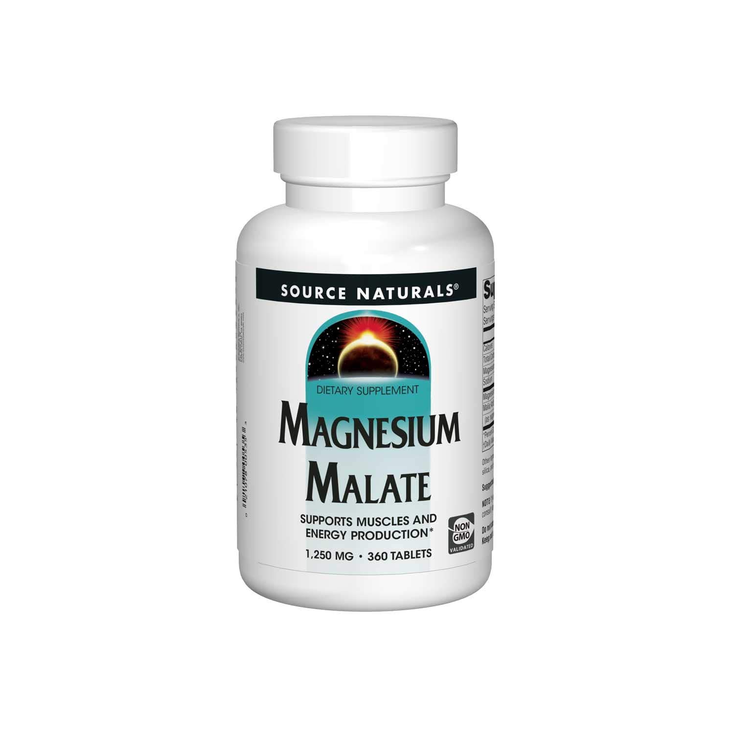 Source Naturals Magnesium Malate 1250 mg Per Serving Essential
