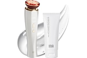 INIA 3-in-1 Skin Tightening Device True Beauty Glow Facial Massager Red Light Therapy for Face and Neck